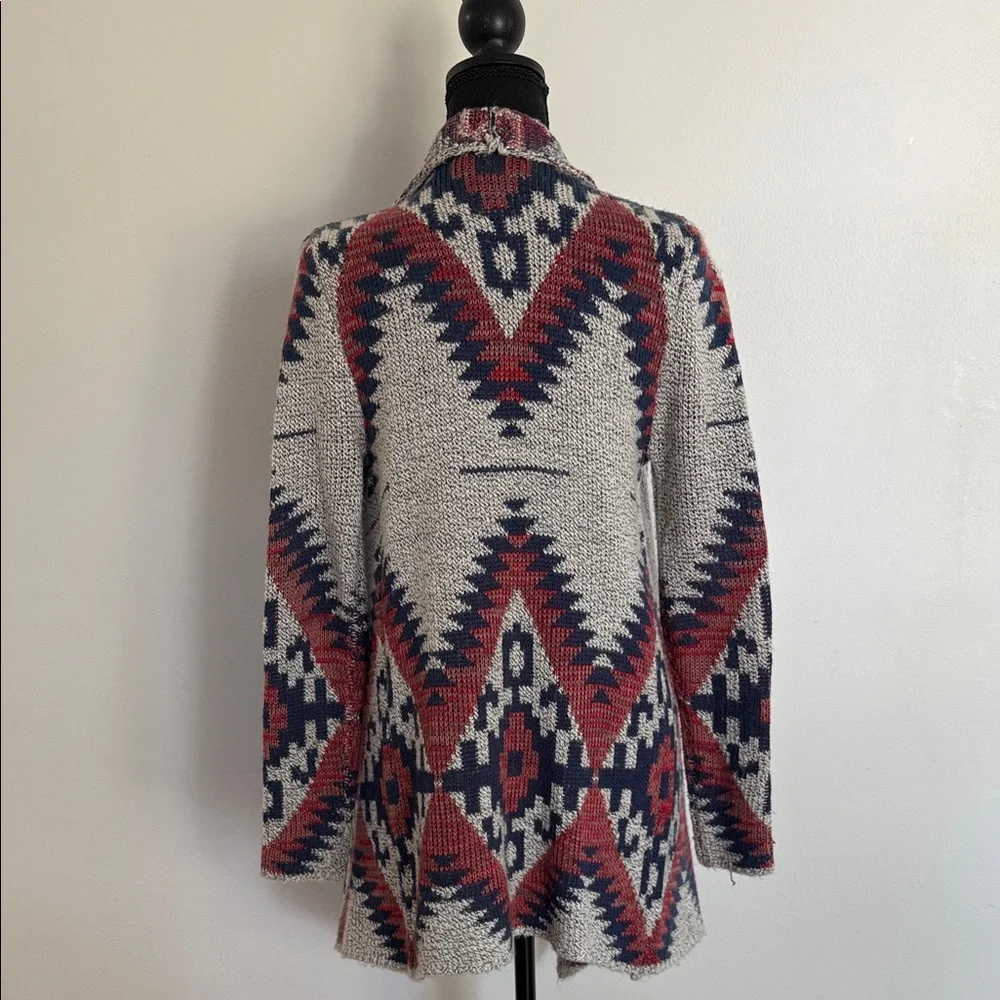 RD Style Multicolor Aztec Open Cardigan - Picture 5 of 9